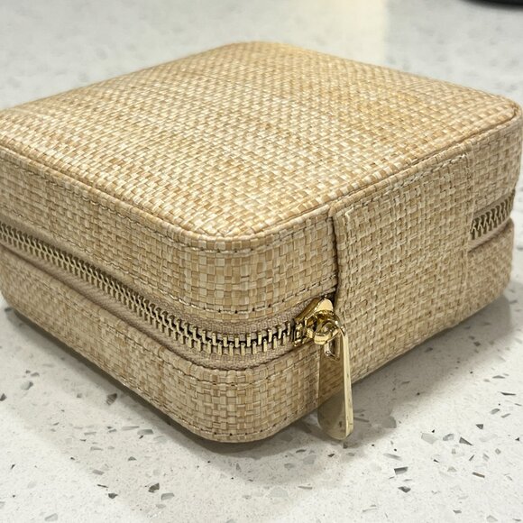 Mark & Graham Raffia Travel Jewelry Case - Picture 3 of 9